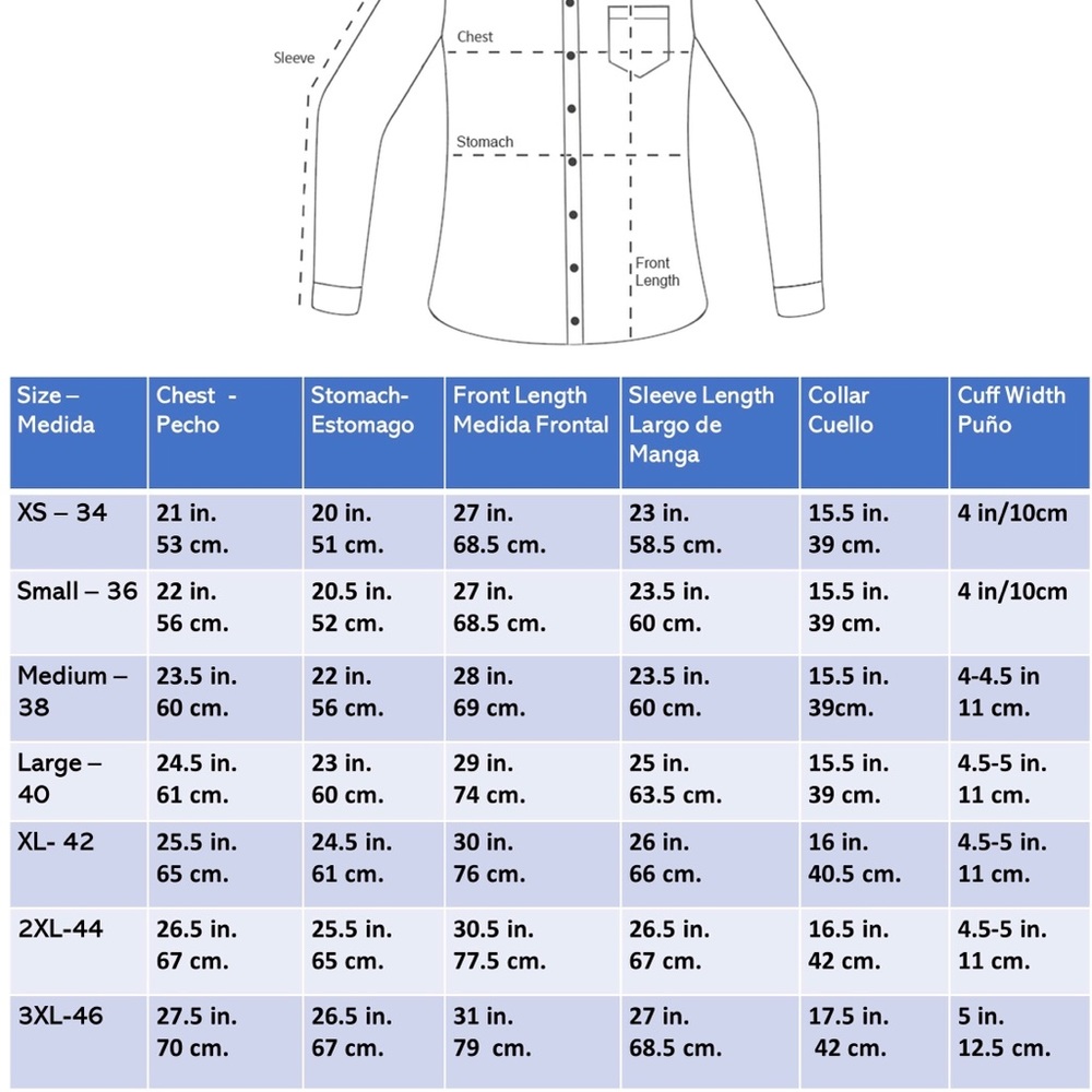 Casanova Mexican Guayabera Casual Shirt Navy Blue Short Sleeve Red Embroidery - Picture 11 of 11